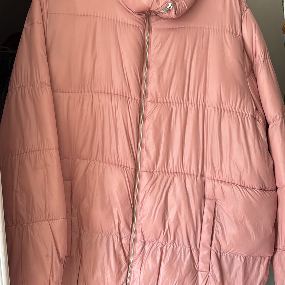 Women's Pink Puffer Jacket